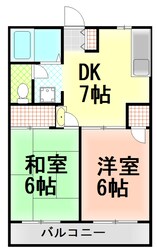 モンテハイツの物件間取画像